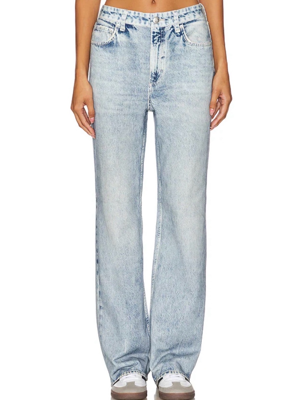 Rag & Bone Miramar Terry Lined Shea Pant in Riverly Acid Wash NWT Size 27